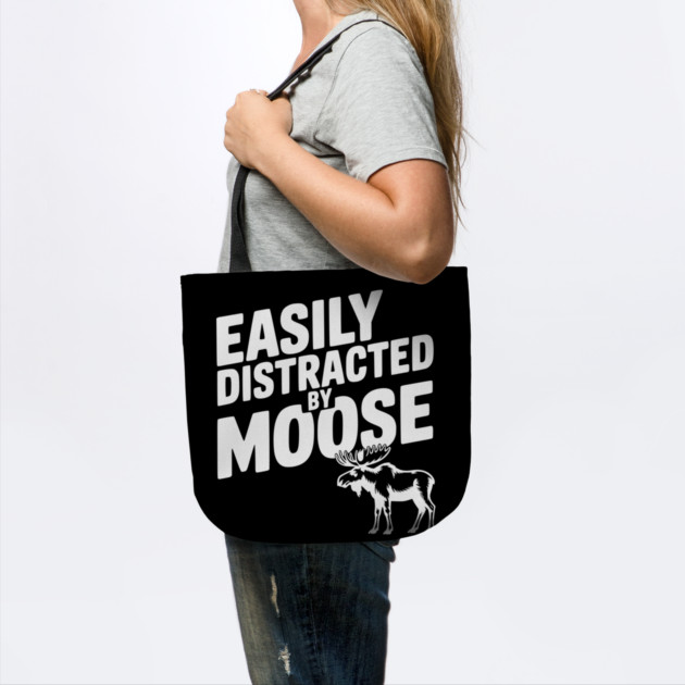 Easily Distracted by Moose by Frank Ring