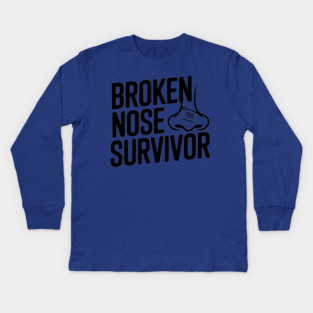 Broken Nose Survivor Kids Long Sleeve T-Shirt