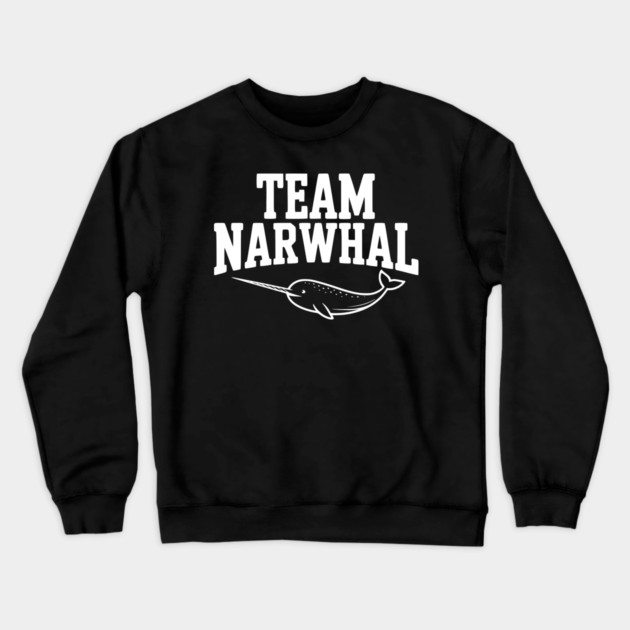 Team Narwhal Crewneck Sweatshirt by Frank Ring