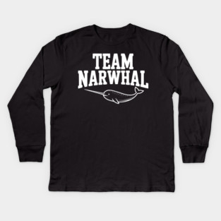 Team Narwhal Kids Long Sleeve T-Shirt