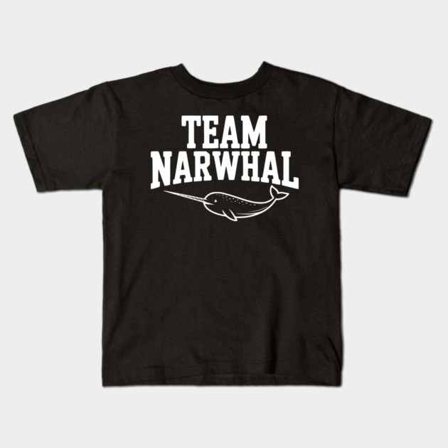 Team Narwhal Kids T-Shirt by Frank Ring