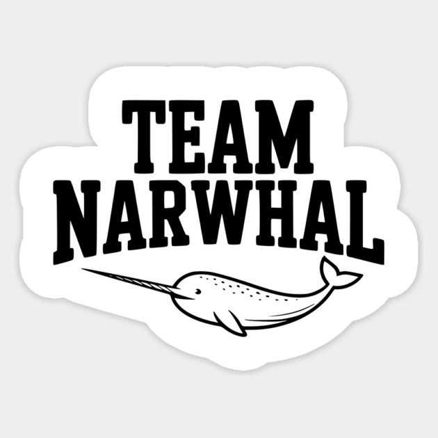 Team Narwhal Sticker by Frank Ring