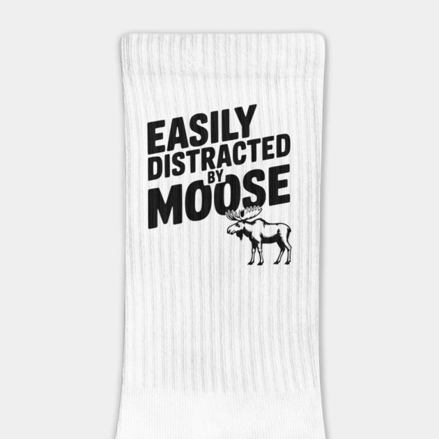 Easily Distracted by Moose by Frank Ring