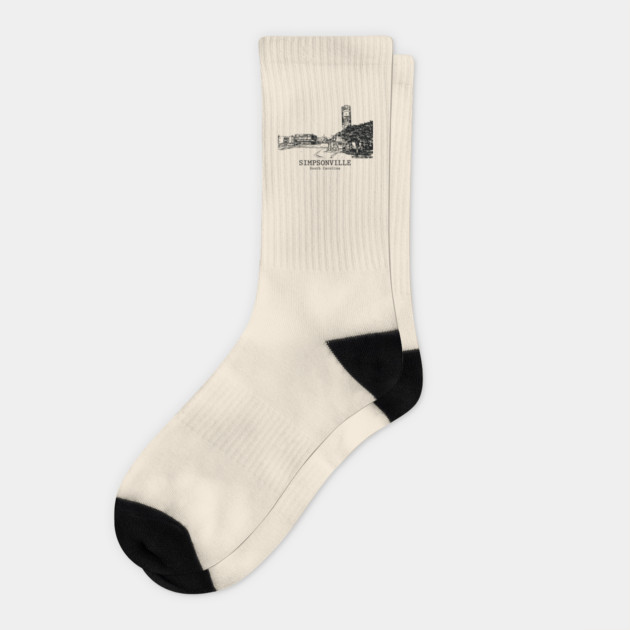 Simpsonville - South Carolina Socks by Lakeric