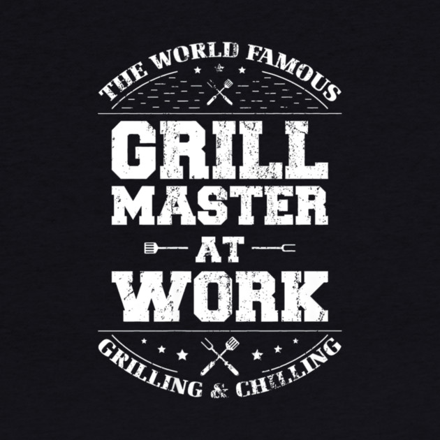 Funny Grill Master BBQ Chef Smoked Meat Lover Barbecue by yangho