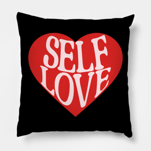 Self Love Cute Retro Design Pillow by TurnEffect