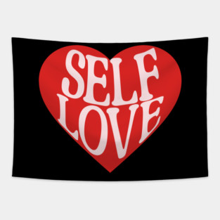Self Love Cute Retro Design Tapestry