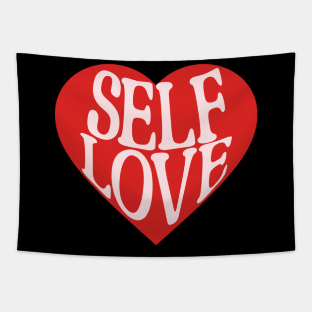 Self Love Cute Retro Design Tapestry by TurnEffect