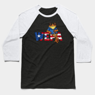 Puerto Rico Flag Boricua Puerto Rican Wepa Taino Jibaro Baseball T-Shirt