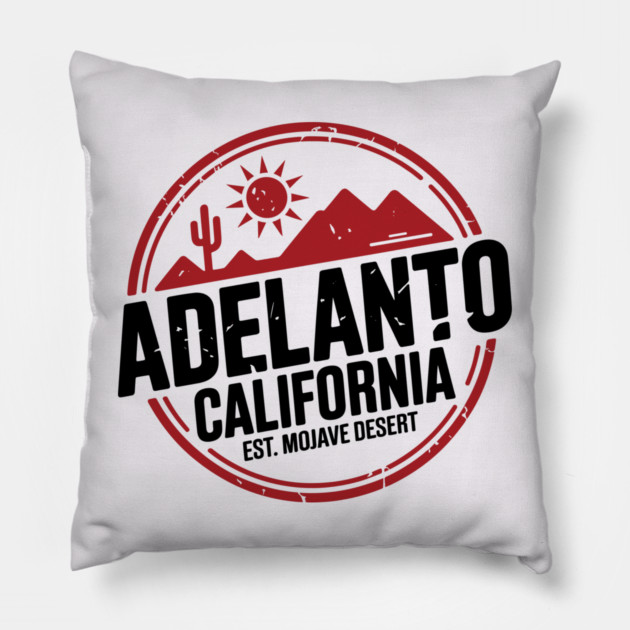 Adelanto California Pillow by JessArty