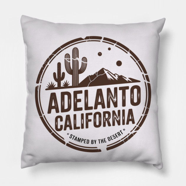 Adelanto California Pillow by JessArty