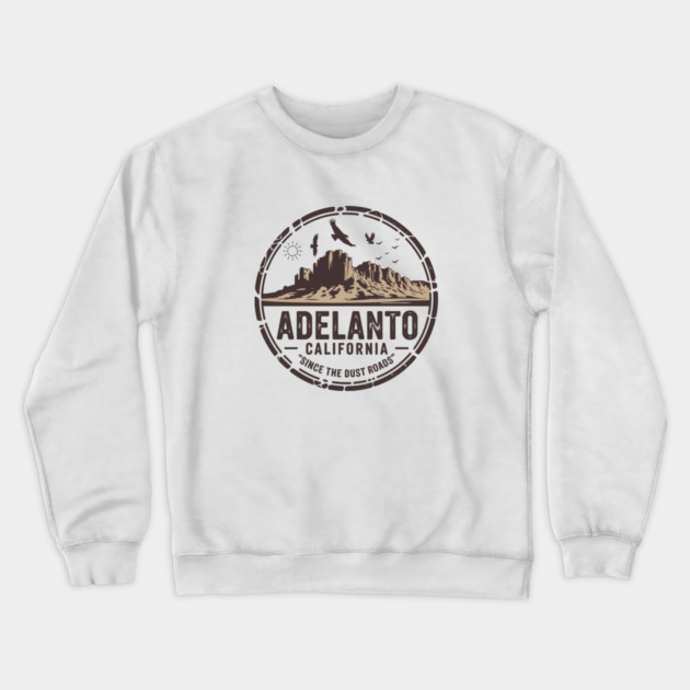 Adelanto California Crewneck Sweatshirt by JessArty