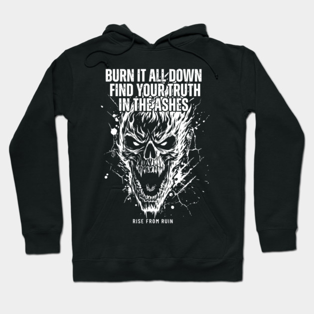 Rise From Ruin Hoodie by Designed By Marty