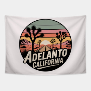 Adelanto California – Retrp Sunset Desert Tapestry