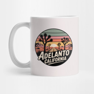 Adelanto California – Retrp Sunset Desert Mug