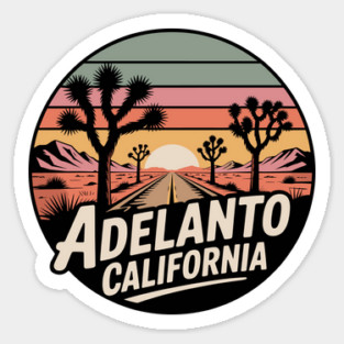 Adelanto California – Retrp Sunset Desert Magnet