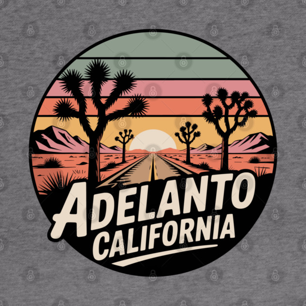 Adelanto California – Retrp Sunset Desert by JessArty