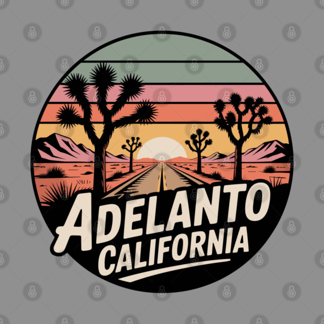 Adelanto California – Retrp Sunset Desert by JessArty