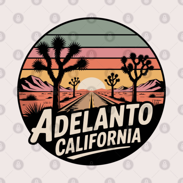 Adelanto California – Retrp Sunset Desert by JessArty