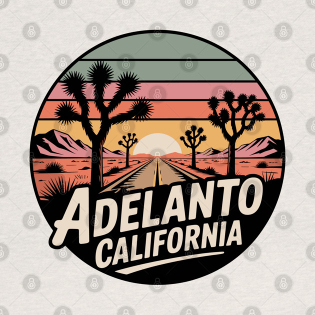 Adelanto California – Retrp Sunset Desert by JessArty