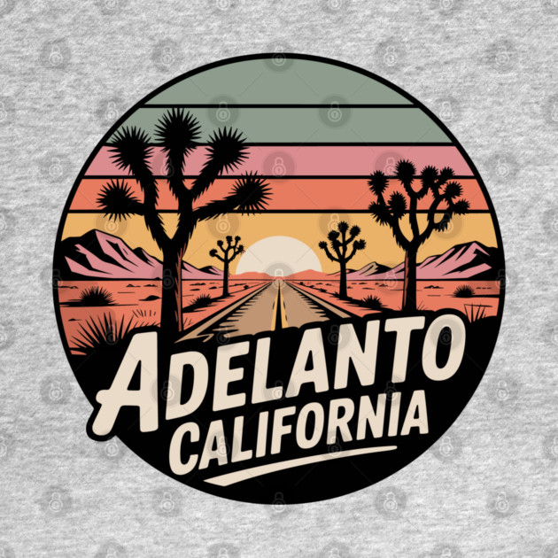 Adelanto California – Retrp Sunset Desert by JessArty