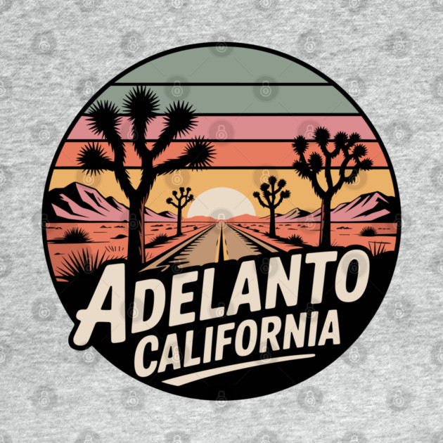 Adelanto California – Retrp Sunset Desert by JessArty