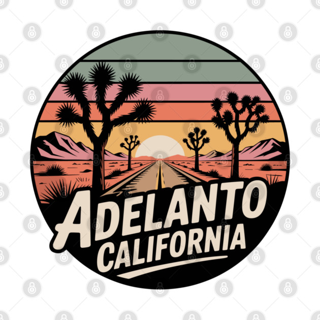 Adelanto California – Retrp Sunset Desert by JessArty