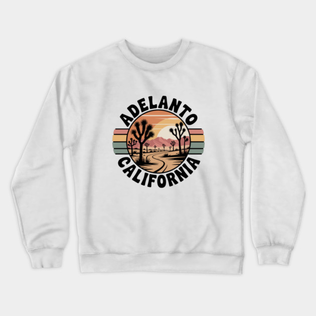 Adelanto-California Crewneck Sweatshirt by JessArty