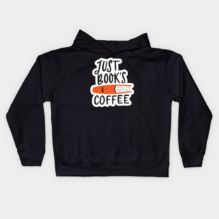 Just Books and Coffee Kids Hoodie