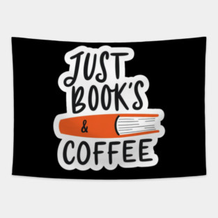Just Books and Coffee Tapestry