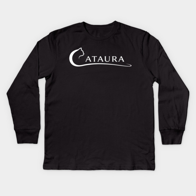 CATAURA - BRAND LOGO Kids Long Sleeve T-Shirt by Cataura