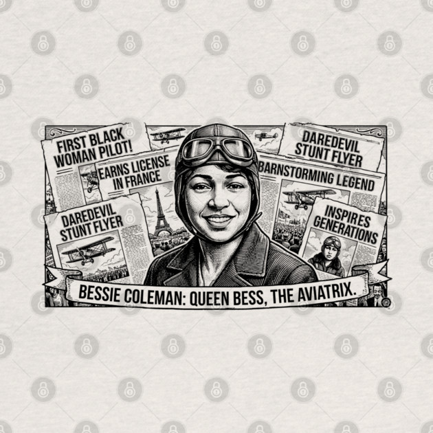 Bessie Coleman: Queen Bess, The Aviatrix by UrbanLifeApparel