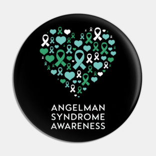 I Wear Blue Angelman Syndrome Awareness Pin