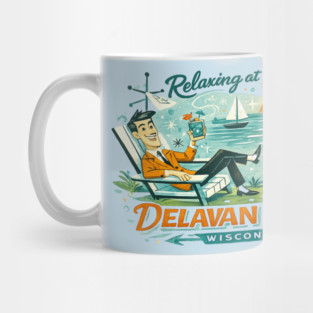 Relaxing at Delavan Lake Mug