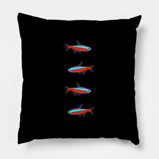 neon tetra Pillow