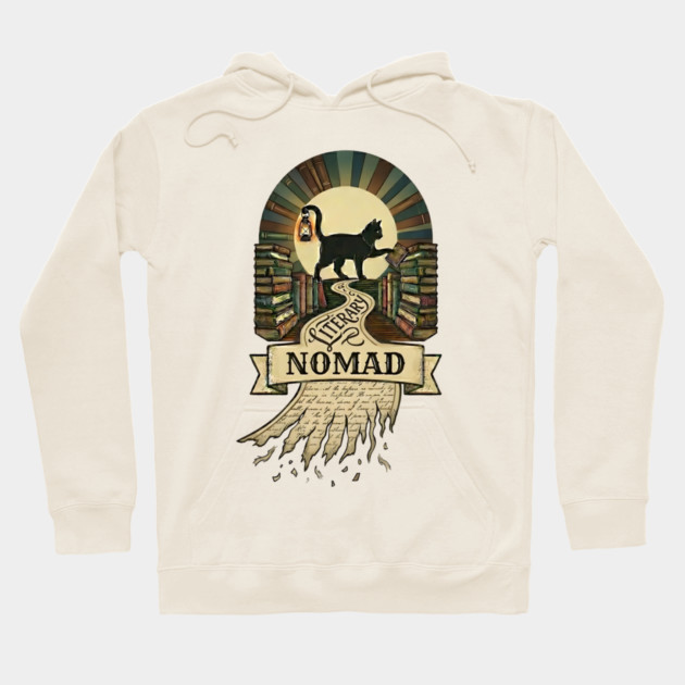 LITERARY NOMAD Hoodie by Cataura