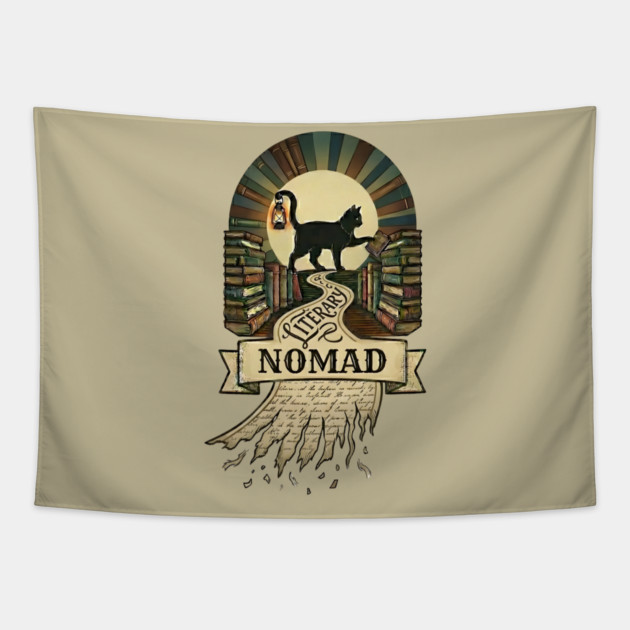 LITERARY NOMAD Tapestry by Cataura