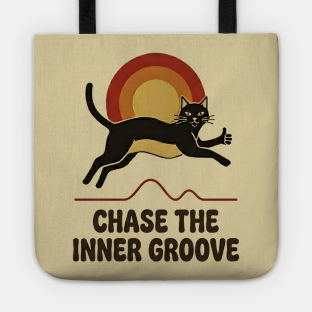 CHASE THE INNER GROOVE Tote by Cataura