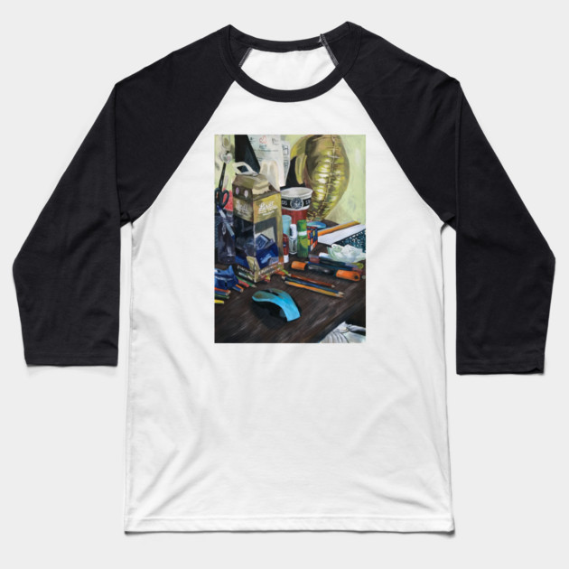 Mess Baseball T-Shirt by SosiCreatesArt