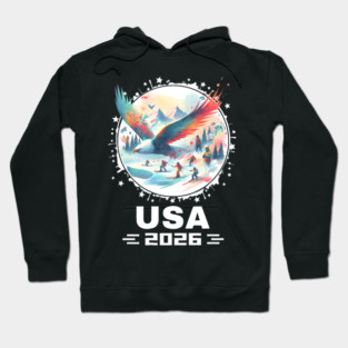 USA 2026 Go United States Winter Sport USA Team 2026 USA Olympic 2026 Hoodie