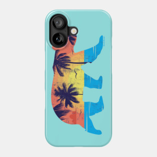 Sunset Beach Bear Coastal Miami Gay Bear | BearlyBrand Phone Case