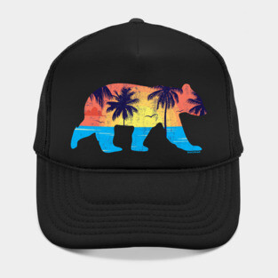 Sunset Beach Bear Coastal Miami Gay Bear | BearlyBrand Hat