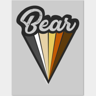 Gay Bear Pride Super Hero | Bear Chasers & Admirers | BearlyBrand Posters and Art