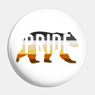 Bear Pride Month Celebrate Diversity Gay Bear | BearlyBrand Pin