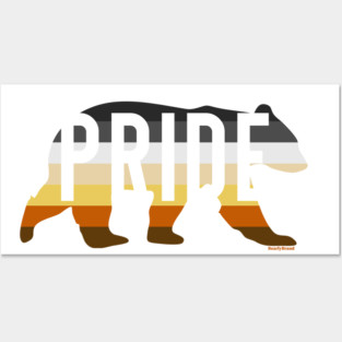 Bear Pride Month Celebrate Diversity Gay Bear | BearlyBrand Posters and Art