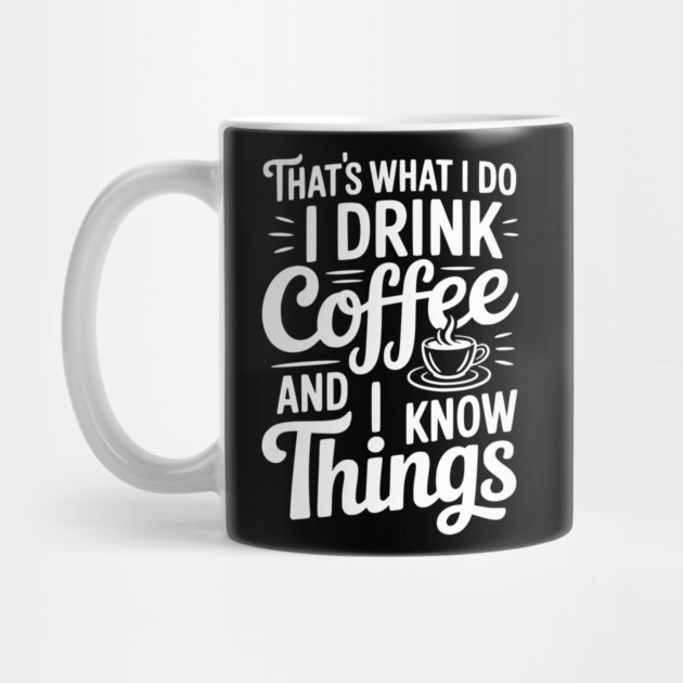 That's What I Do I Drink Coffee and I Know Things by Frank Ring