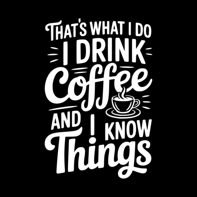 That's What I Do I Drink Coffee and I Know Things by Frank Ring