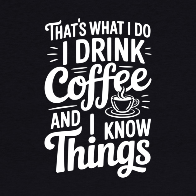 That's What I Do I Drink Coffee and I Know Things by Frank Ring