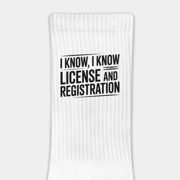 I Know I Know License and Registration by Frank Ring