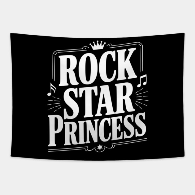 Rock Star Princess Tapestry by Frank Ring